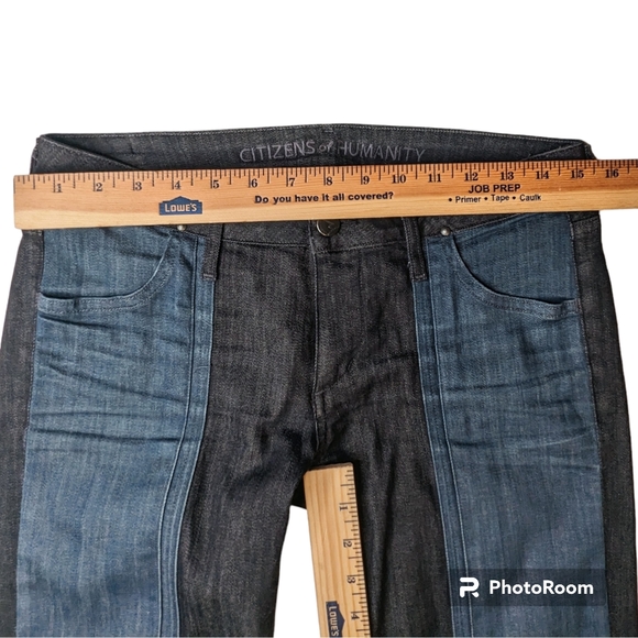 Citizens Of Humanity Jeans Womens Sz 29 Blue Skinny Low Rise Logan Moto in Rider - Picture 4 of 15